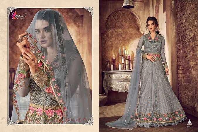 RUTBAA NX BY KESARI TRENDZ BEAUTIFUL ANARKALI SUITS COLORFUL STYLISH FANCY CASUAL WEAR & ETHNIC WEAR HEAVY BUTTERFLY NET DRESSES AT WHOLESALE PRICE