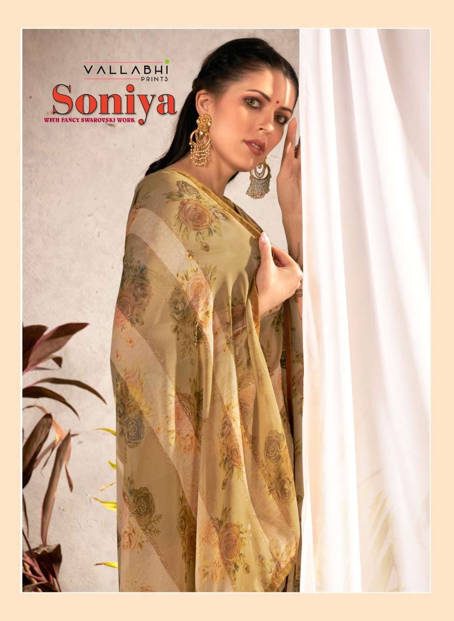 SONIYA BY VALLABHI PRINTS 14701 TO 14708 SERIES INDIAN TRADITIONAL WEAR COLLECTION BEAUTIFUL STYLISH FANCY COLORFUL PARTY WEAR & OCCASIONAL WEAR GEORGETTE SAREES AT WHOLESALE PRICE