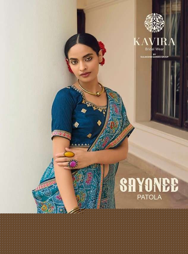 Sayonee By Kavira 501 To 509 Series Indian Traditional Wear Collection Beautiful Stylish Fancy Colorful Party Wear & Occasional Wear Patola Silk Sarees At Wholesale Price