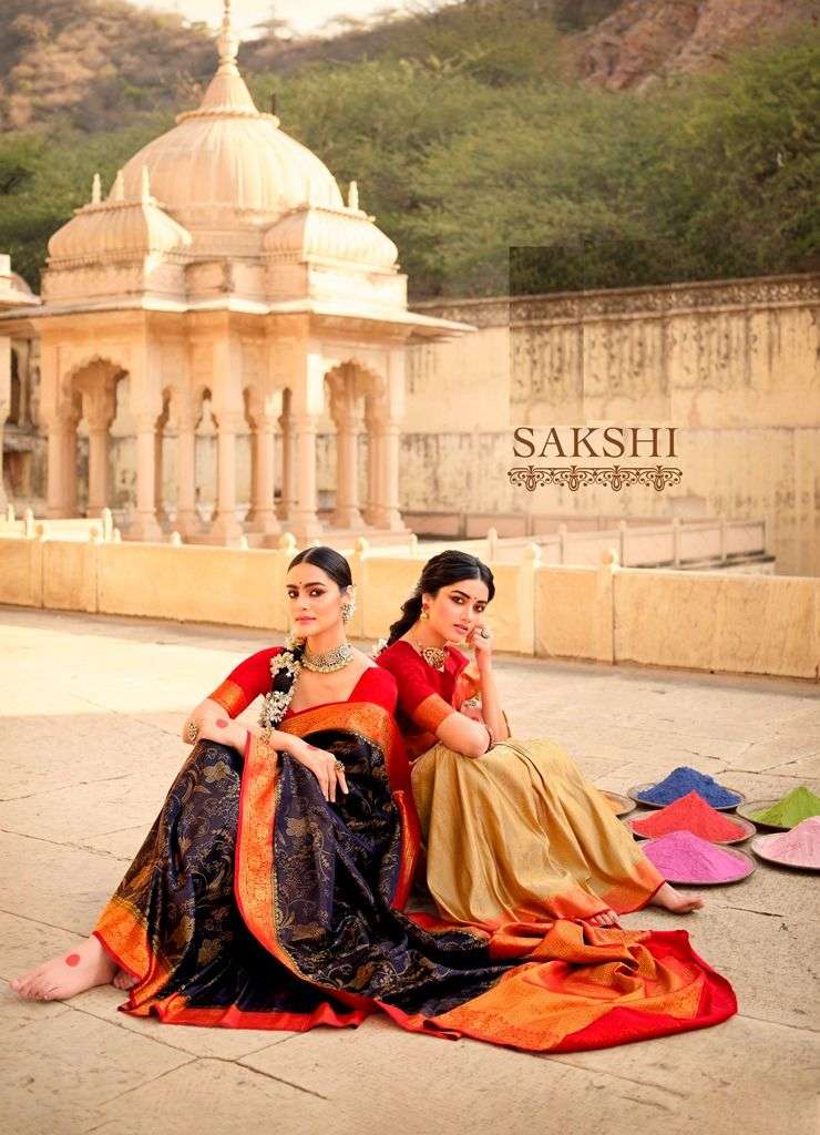 SAKSHI BY PANVI 2501 TO 2513 SERIES INDIAN TRADITIONAL WEAR COLLECTION BEAUTIFUL STYLISH FANCY COLORFUL PARTY WEAR & OCCASIONAL WEAR SATIN SILK SAREES AT WHOLESALE PRICE