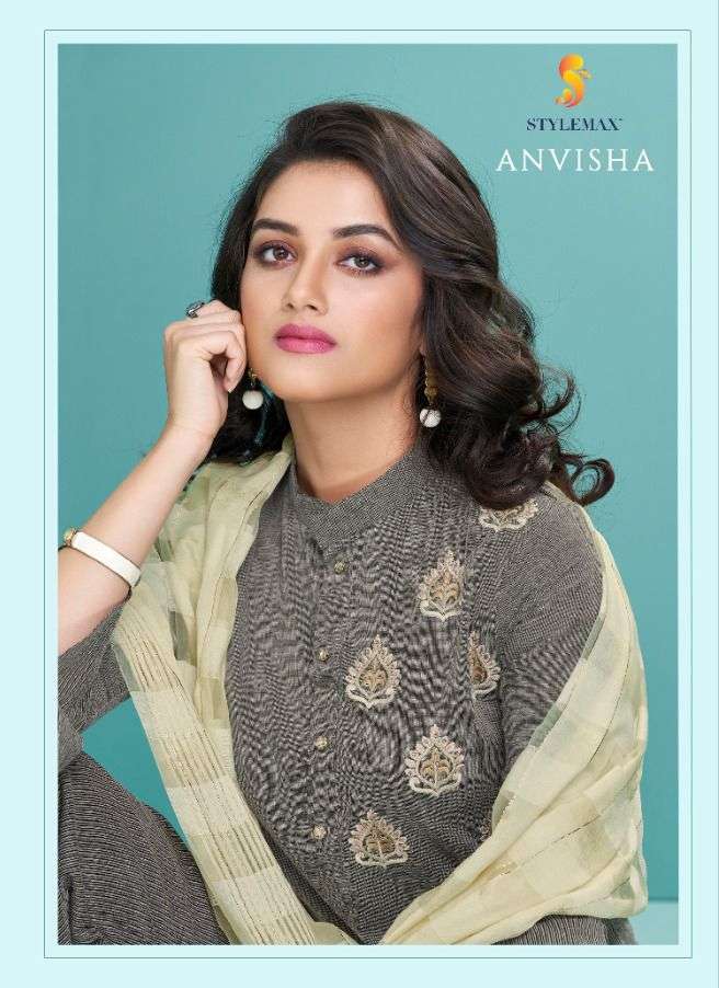 ANVISHA BY STYLEMAX 1001 TO 1005 SERIES BEAUTIFUL SUITS COLORFUL STYLISH FANCY CASUAL WEAR & ETHNIC WEAR HEAVY COTTON DRESSES AT WHOLESALE PRICE