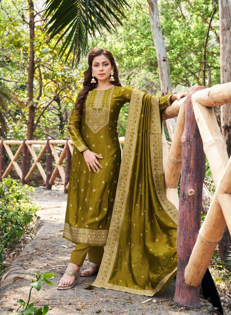 ALEXA BY SHUROOQ 1001 TO 1004 SERIES BEAUTIFUL SUITS COLORFUL STYLISH FANCY CASUAL WEAR & ETHNIC WEAR PURE BANGALORI SILK DRESSES AT WHOLESALE PRICE