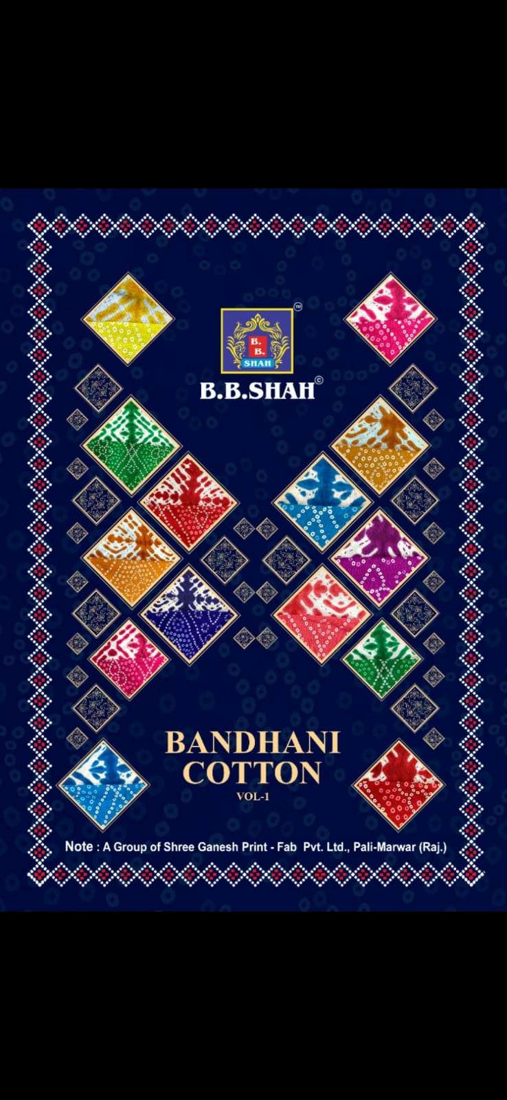 BANDHANI COTTON VOL-1 BY B B SHAH 1101 TO 1115 SERIES BEAUTIFUL PATIYALA SUITS COLORFUL STYLISH FANCY CASUAL WEAR & ETHNIC WEAR COTTON PRINT DRESSES AT WHOLESALE PRICE