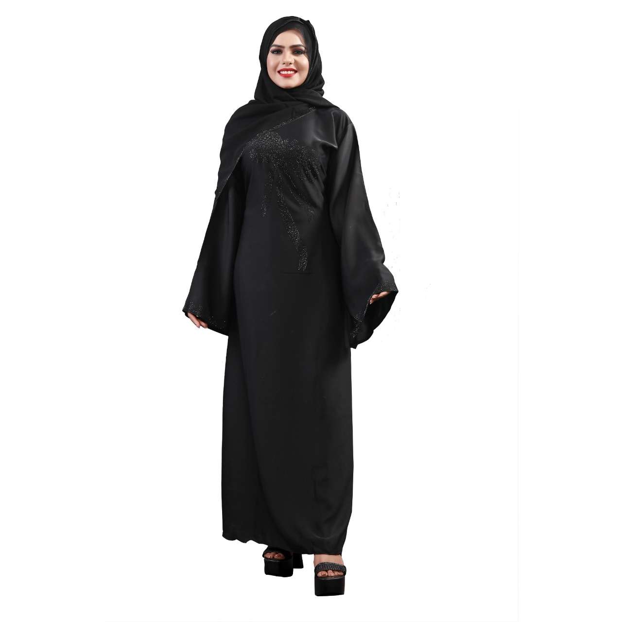 BUTTERFLY BURQA BY FASHID WHOLESALE 01 TO 03 SERIES BEAUTIFUL STYLISH FANCY COLORFUL CASUAL WEAR & ETHNIC WEAR IMPORTED BURQA AT WHOLESALE PRICE