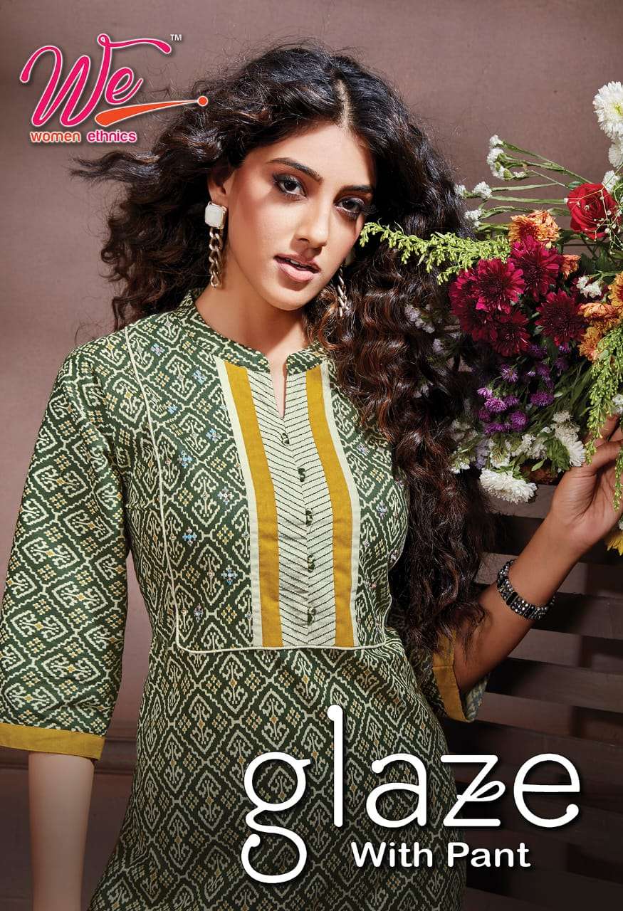 GLACE BY WOMEN ETHNIC 2901 TO 2908 SERIES DESIGNER STYLISH FANCY COLORFUL BEAUTIFUL PARTY WEAR & ETHNIC WEAR COLLECTION PURE COTTON KURTIS WITH BOTTOM AT WHOLESALE PRICE