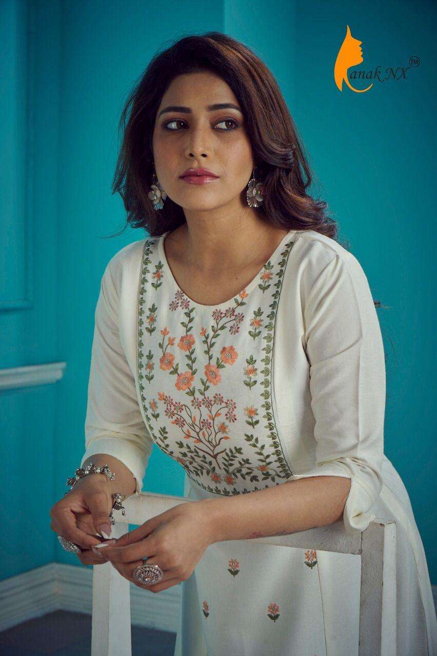 MANNAT BY KANAK NX 1004-A TO 1004-D SERIES DESIGNER STYLISH FANCY COLORFUL BEAUTIFUL PARTY WEAR & ETHNIC WEAR COLLECTION VISCOSE SLUB KURTIS AT WHOLESALE PRICE