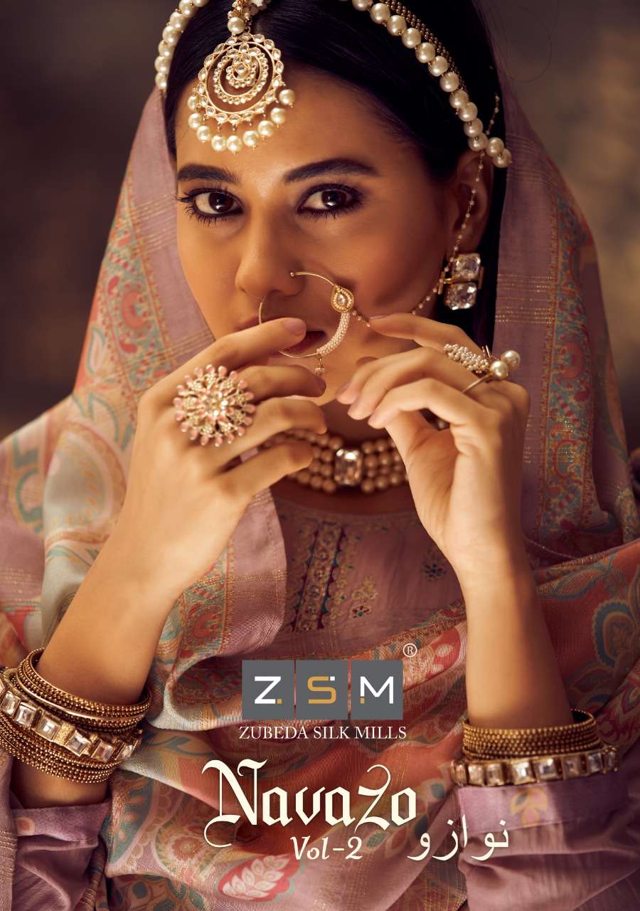NAVAZO VOL-2 BY ZSM 4001 TO 4006 SERIES BEAUTIFUL SUITS COLORFUL STYLISH FANCY CASUAL WEAR & ETHNIC WEAR COTTON SILK EMBROIDERED DRESSES AT WHOLESALE PRICE