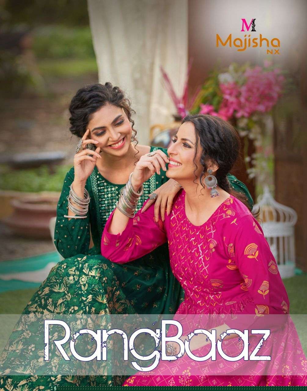 RANGBAAZ BY MAJISHA NX 1001 TO 1008 SERIES DESIGNER STYLISH FANCY COLORFUL BEAUTIFUL PARTY WEAR & ETHNIC WEAR COLLECTION PURE RAYON KURTIS AT WHOLESALE PRICE