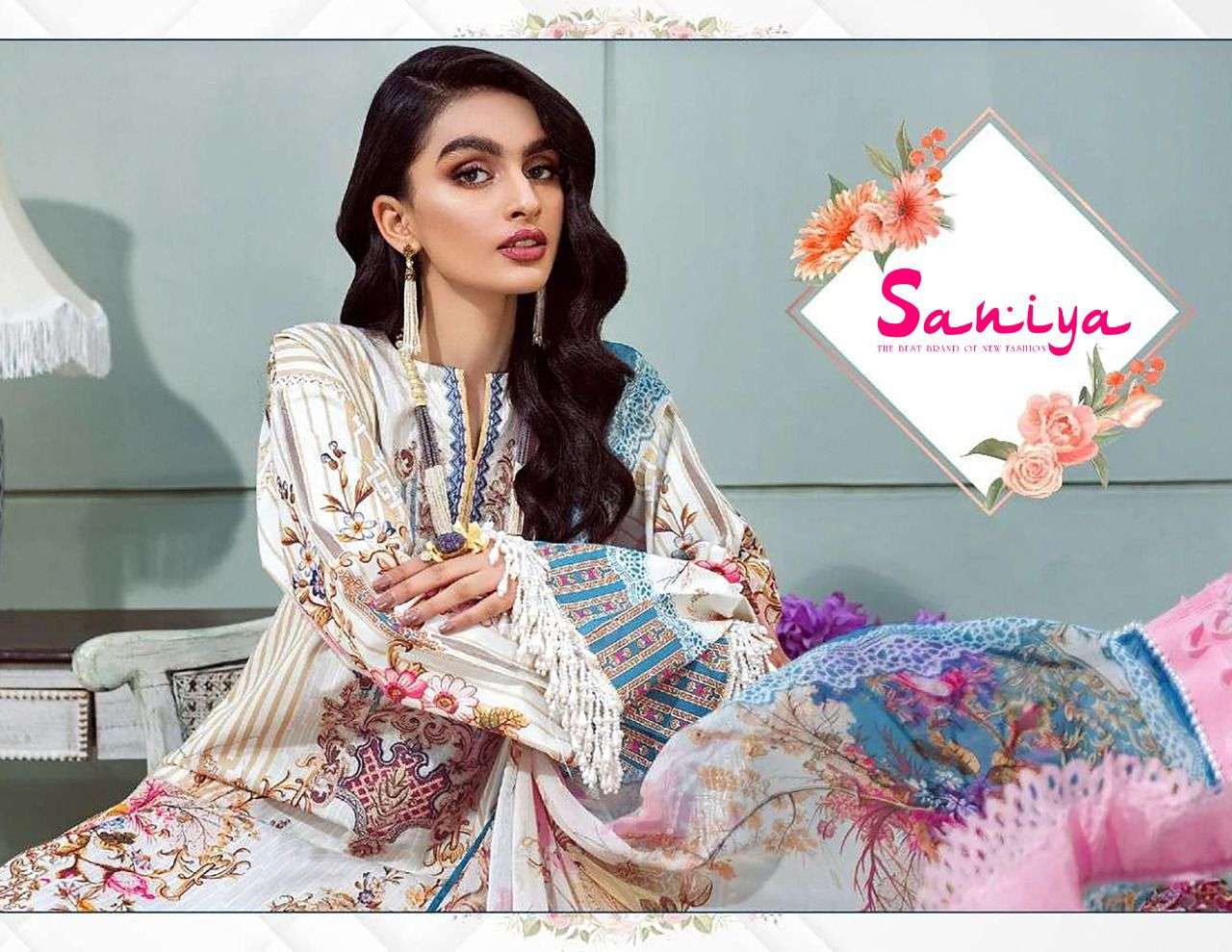 SANIYA VOL-7 BY APANA COTTON 7001 TO 7005 SERIES BEAUTIFUL STYLISH SUITS FANCY COLORFUL CASUAL WEAR & ETHNIC WEAR & READY TO WEAR COTTON PRINTED DRESSES AT WHOLESALE PRICE