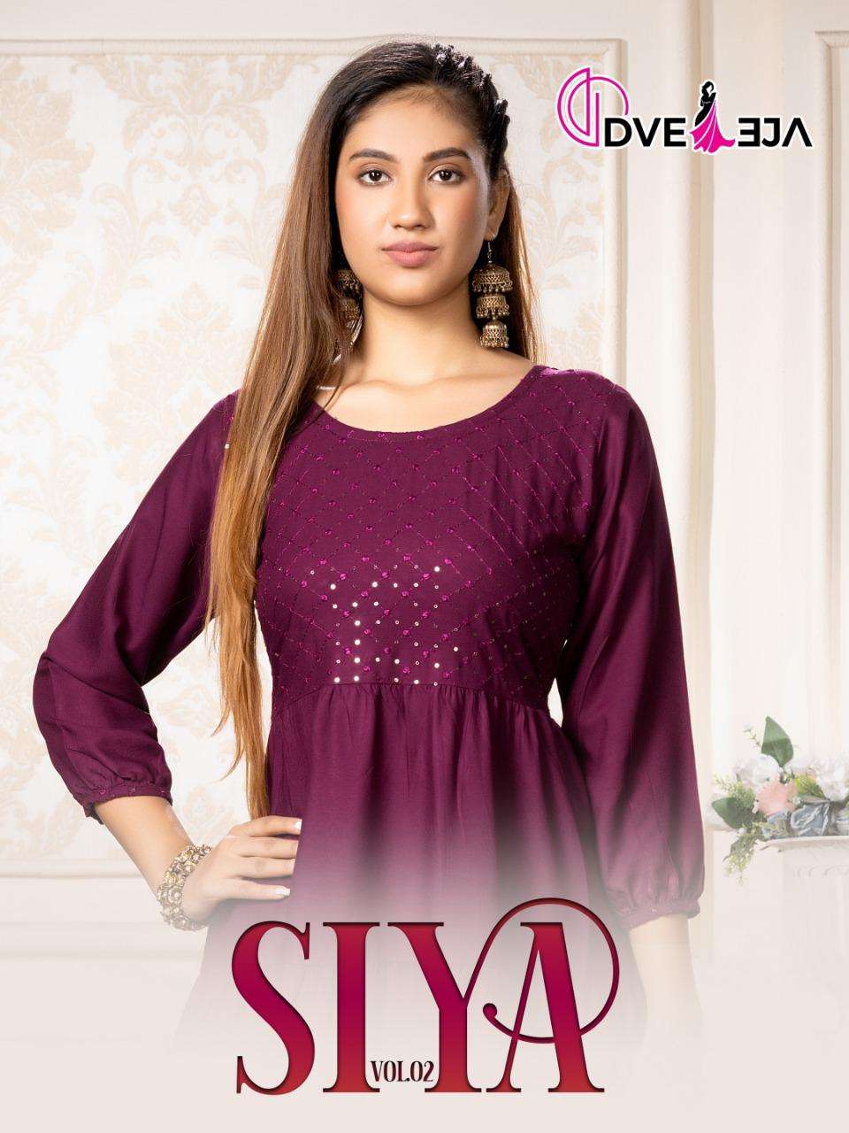 SIYA VOL-2 BY DVEEJA 201 TO 207 SERIES DESIGNER STYLISH FANCY COLORFUL BEAUTIFUL PARTY WEAR & ETHNIC WEAR COLLECTION HEAVY RAYON KURTIS AT WHOLESALE PRICE