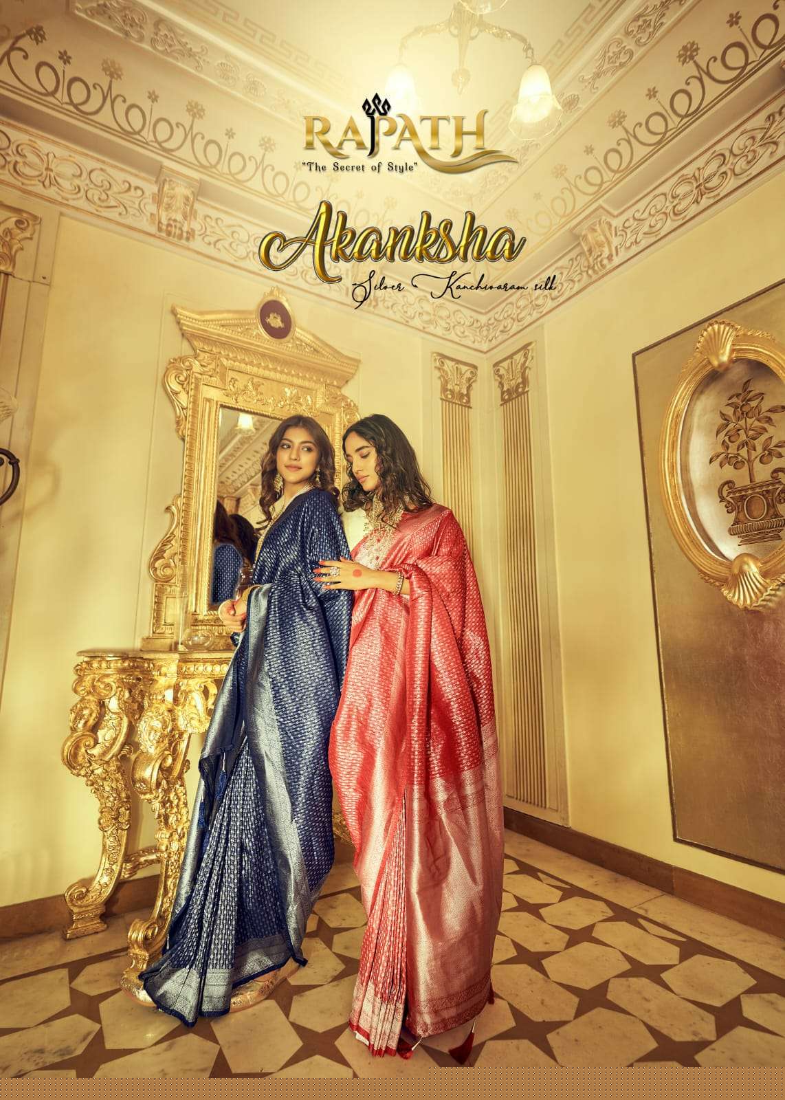 Akansha By Rajpath 10051 To 10056 Series Indian Traditional Wear Collection Beautiful Stylish Fancy Colorful Party Wear & Occasional Wear Soft Kanjivaram Sarees At Wholesale Price