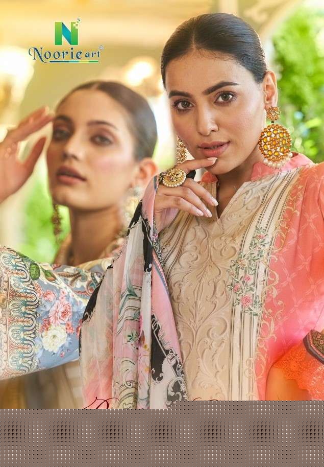 BAGH-E-GULSHAN BY NOORIE ARTS 1001 TO 1007 SERIES BEAUTIFUL STYLISH SUITS FANCY COLORFUL CASUAL WEAR & ETHNIC WEAR & READY TO WEAR PURE COTTON PRINTED DRESSES AT WHOLESALE PRICE