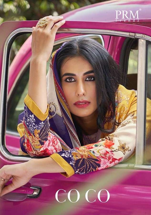 COCO BY PRM TRENDZ 201 TO 208 SERIES BEAUTIFUL SUITS COLORFUL STYLISH FANCY CASUAL WEAR & ETHNIC WEAR PURE JAM SILK PRINT DRESSES AT WHOLESALE PRICE