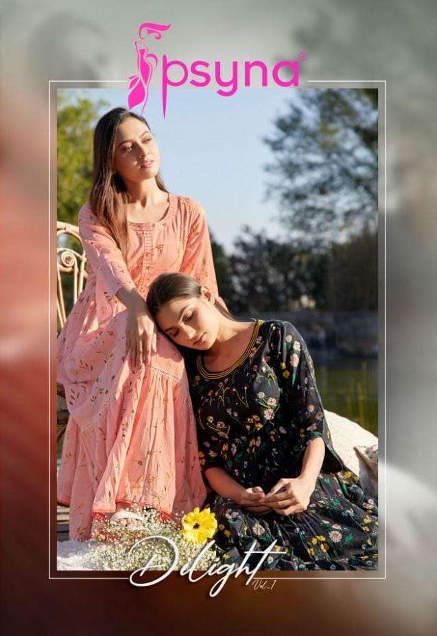 DILIGHT BY PSYNA 1001 TO 1006 SERIES BEAUTIFUL STYLISH FANCY COLORFUL CASUAL WEAR & ETHNIC WEAR COTTON MAL PRINT GOWNS AT WHOLESALE PRICE