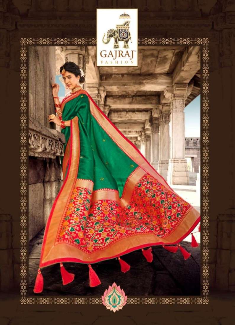 GAJRAJ 306 SERIES BY GAJRAJ FASHION 306 TO 317 SERIES INDIAN TRADITIONAL WEAR COLLECTION BEAUTIFUL STYLISH FANCY COLORFUL PARTY WEAR & OCCASIONAL WEAR SILK SAREES AT WHOLESALE PRICE