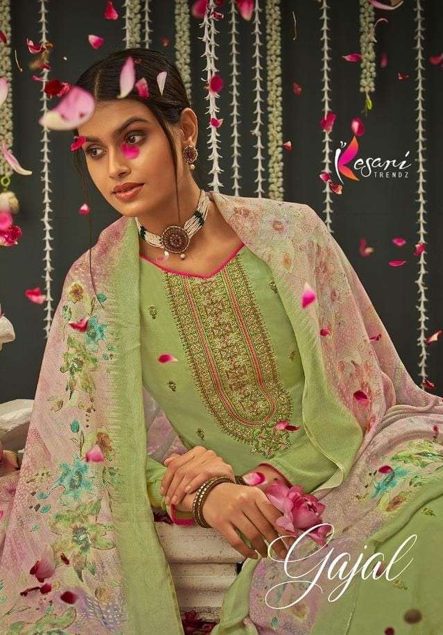 GAJAL BY KESARI TRENDZ 2001 TO 2005 SERIES BEAUTIFUL SUITS COLORFUL STYLISH FANCY CASUAL WEAR & ETHNIC WEAR VISCOSE MUSLIN DRESSES AT WHOLESALE PRICE