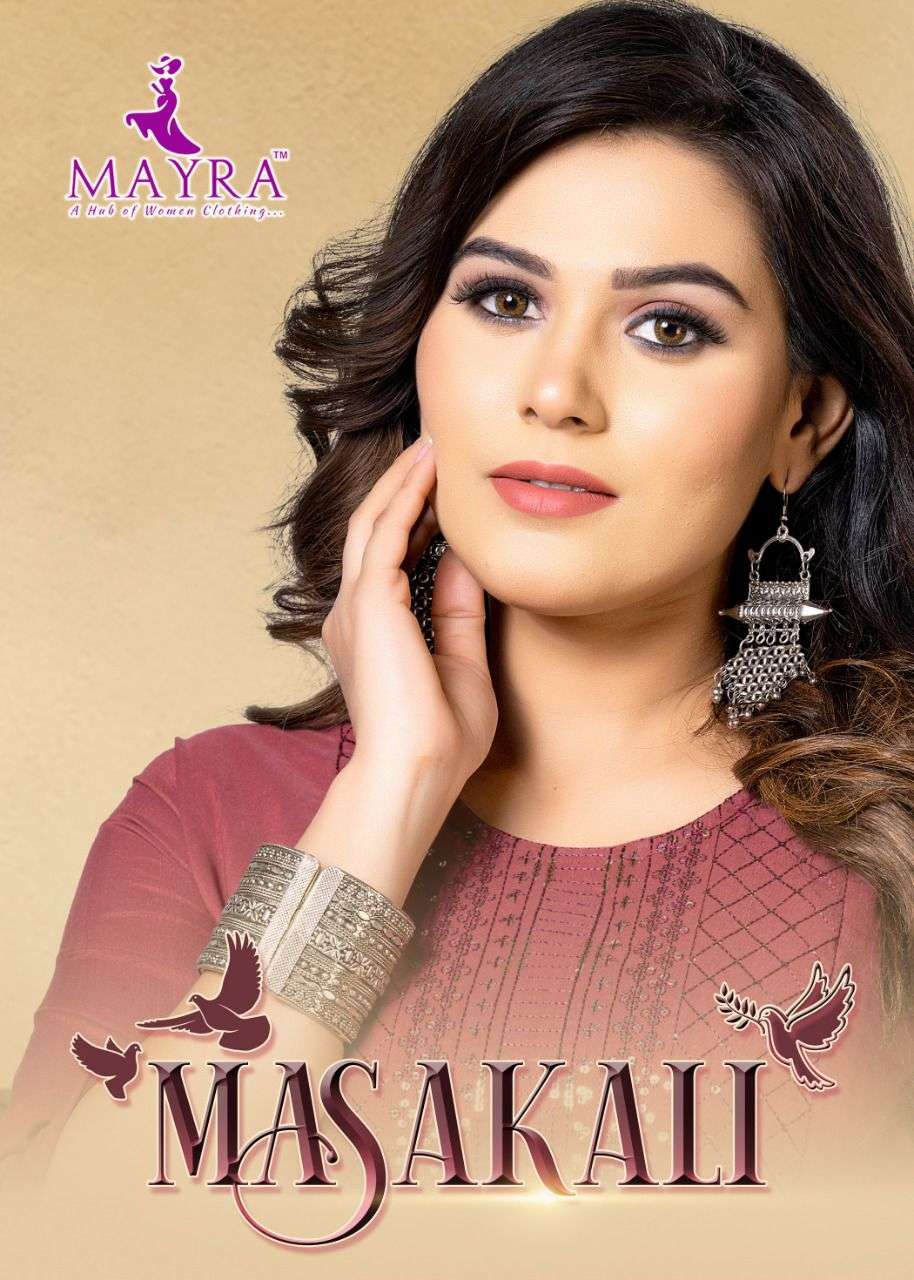 MASAKALI BY MAYRA 101 TO 106 SERIES DESIGNER STYLISH FANCY COLORFUL BEAUTIFUL PARTY WEAR & ETHNIC WEAR COLLECTION SLUB KURTIS AT WHOLESALE PRICE