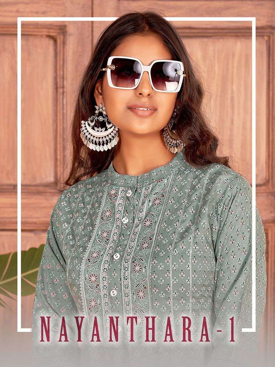 NAYANTHARA VOL-1 BY BANWERY FASHION 1001 TO 1004 SERIES BEAUTIFUL STYLISH FANCY COLORFUL CASUAL WEAR & ETHNIC WEAR RAYON PRINT GOWNS AT WHOLESALE PRICE