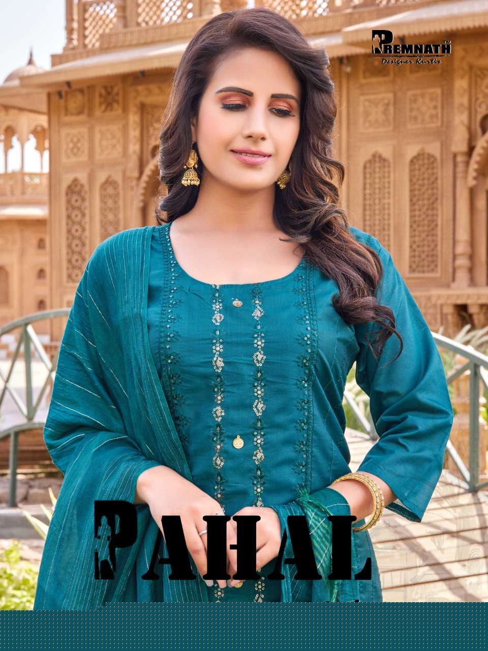 PAHAL VOL-3 BY PREMNATH 1001 TO 1006 SERIES BEAUTIFUL SUITS COLORFUL STYLISH FANCY CASUAL WEAR & ETHNIC WEAR MODAL SILK DRESSES AT WHOLESALE PRICE