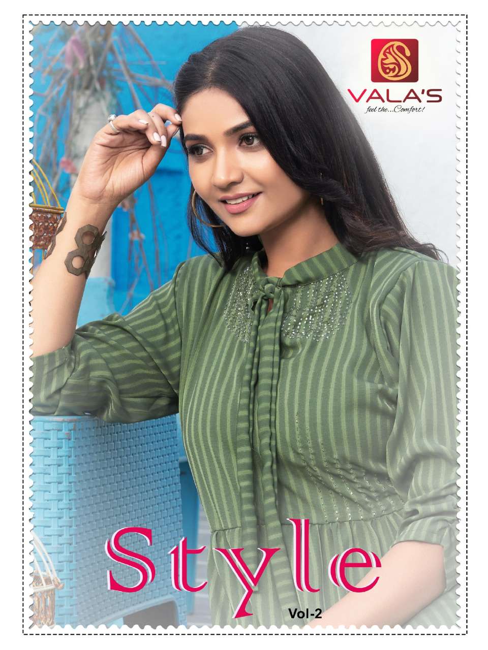 STYLE VOL-2 BY VALAS 101 TO 106 SERIES BEAUTIFUL SUITS COLORFUL STYLISH FANCY CASUAL WEAR & ETHNIC WEAR RAYON DRESSES AT WHOLESALE PRICE