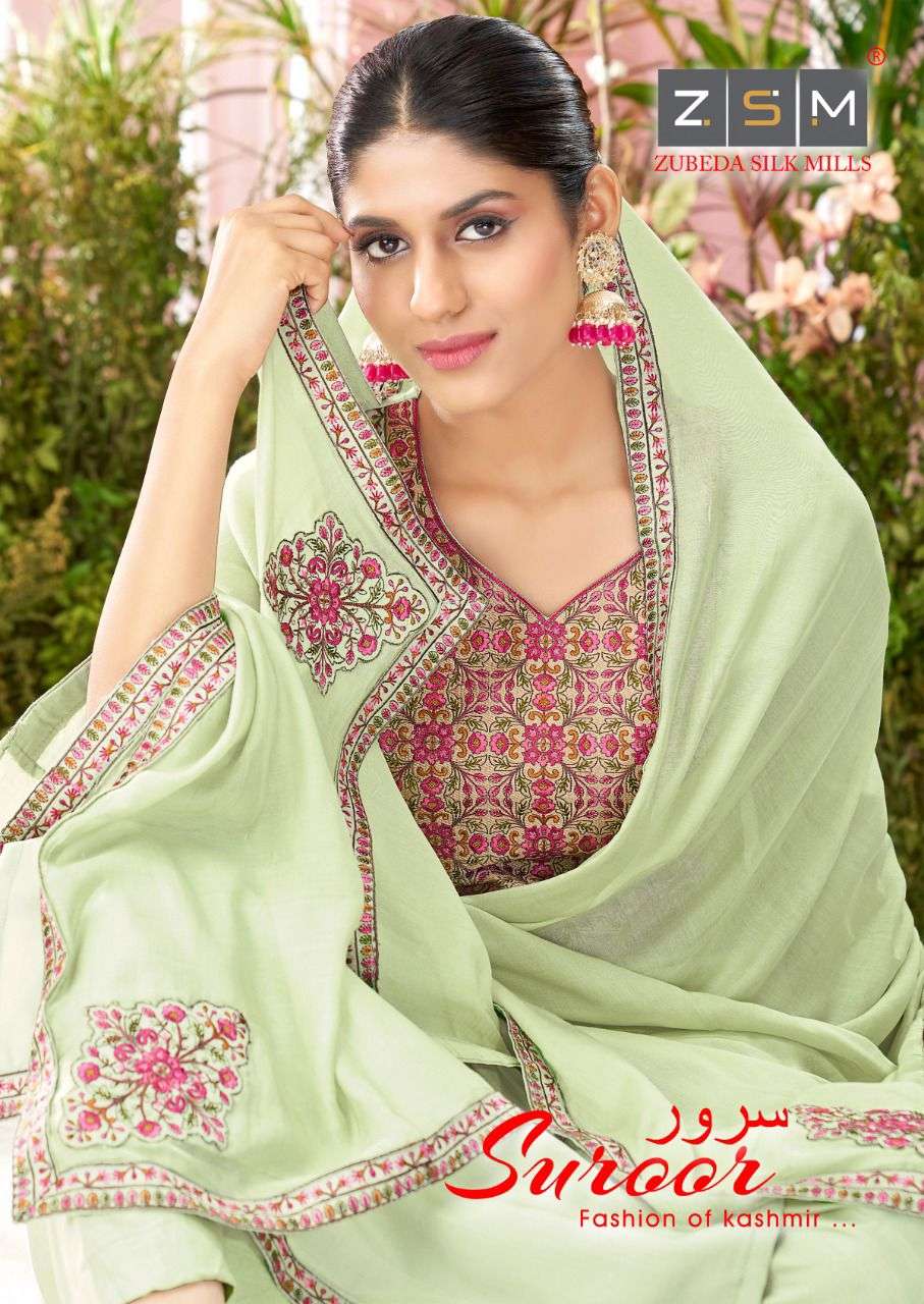 SUROOR BY ZSM 1001 TO 1006 SERIES BEAUTIFUL SUITS COLORFUL STYLISH FANCY CASUAL WEAR & ETHNIC WEAR COTTON SILK DRESSES AT WHOLESALE PRICE