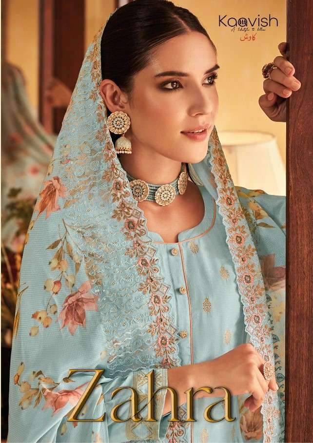 ZAHRA BY KAAVISH 2111 TO 2114 SERIES BEAUTIFUL SUITS COLORFUL STYLISH FANCY CASUAL WEAR & ETHNIC WEAR PURE MUSLIN SILK DRESSES AT WHOLESALE PRICE