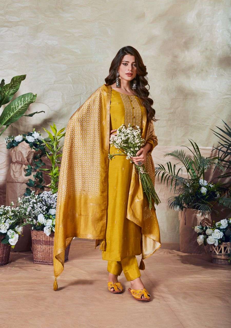 AKANSHA BY SHUROOQ 01 TO 04 SERIES BEAUTIFUL SUITS COLORFUL STYLISH FANCY CASUAL WEAR & ETHNIC WEAR PURE MUSLIN DRESSES AT WHOLESALE PRICE