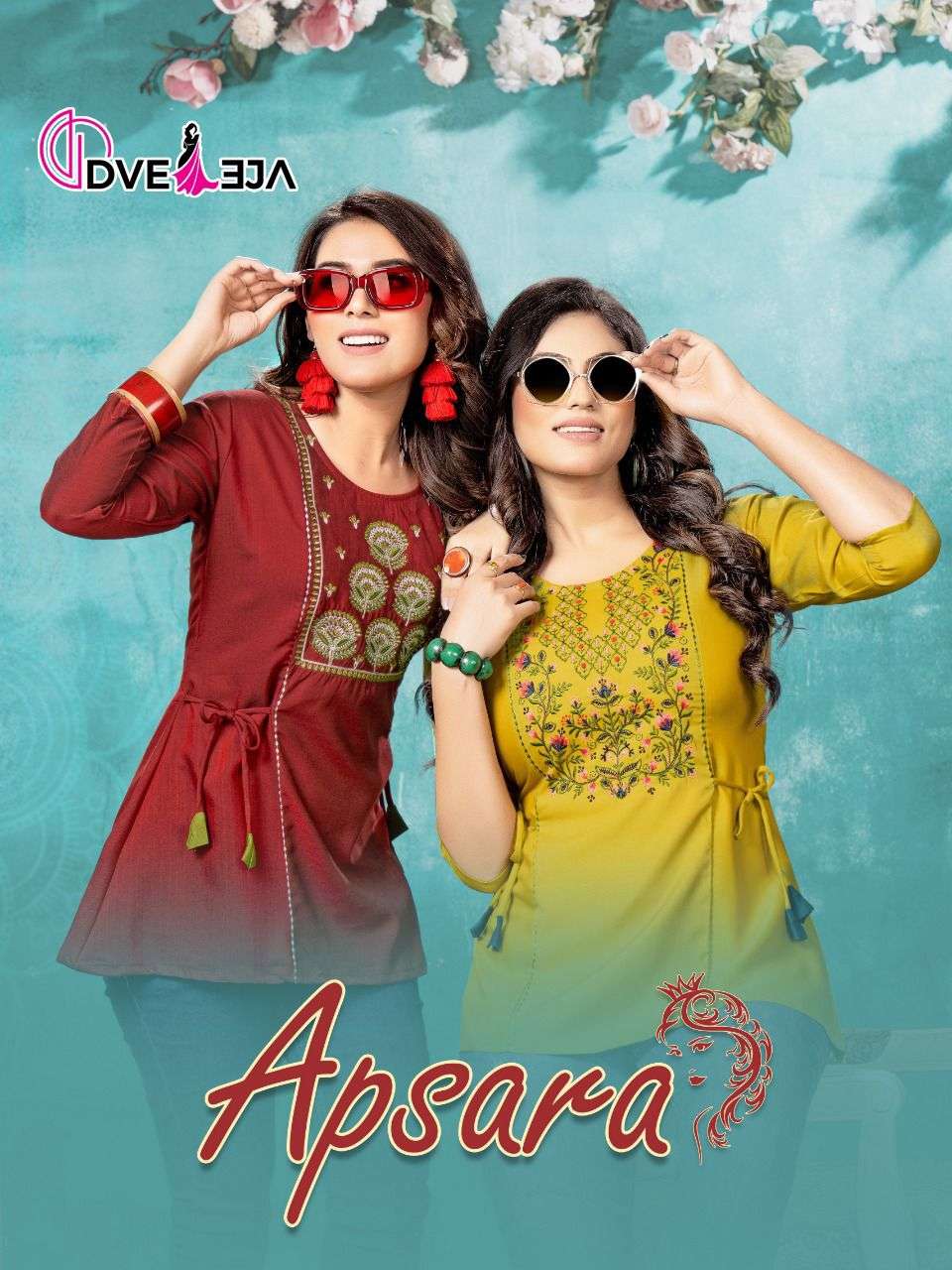 APSARA BY DVEEJA 101 TO 106 SERIES BEAUTIFUL STYLISH FANCY COLORFUL CASUAL WEAR & ETHNIC WEAR HEAVY RAYON TOPS AT WHOLESALE PRICE
