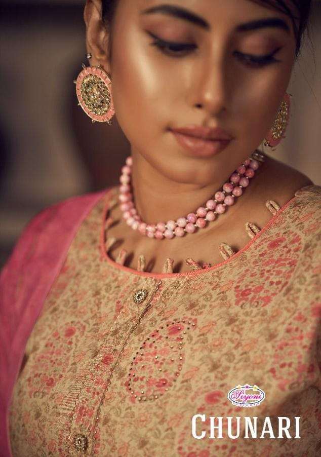 CHUNARI BY SIYONI 40001 TO 40008 SERIES BEAUTIFUL SUITS COLORFUL STYLISH FANCY CASUAL WEAR & ETHNIC WEAR PURE JAM COTTON PRINT DRESSES AT WHOLESALE PRICE