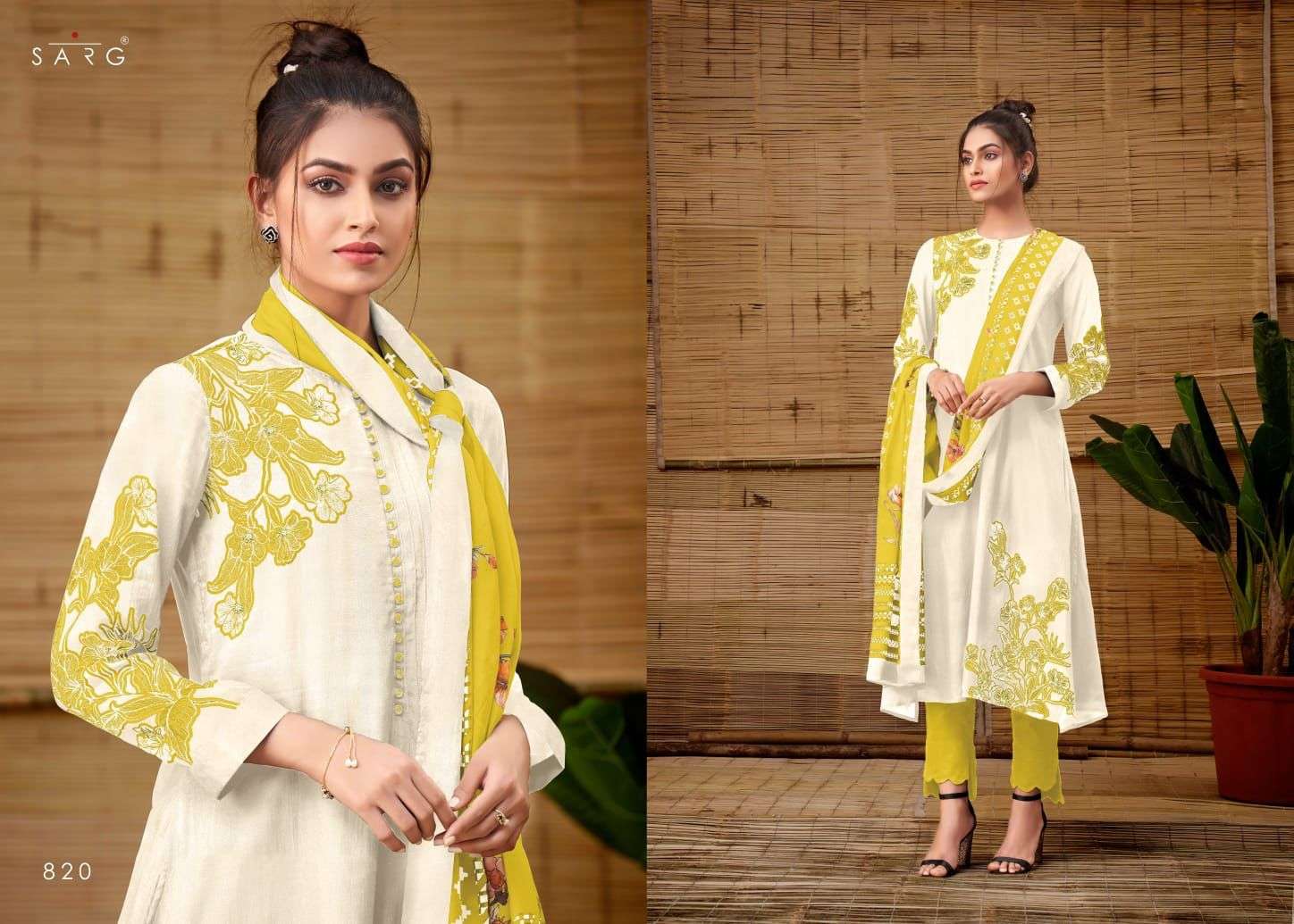 EVELYN BY SARG BEAUTIFUL SUITS COLORFUL STYLISH FANCY CASUAL WEAR & ETHNIC WEAR MUSLIN SILK PRINT DRESSES AT WHOLESALE PRICE