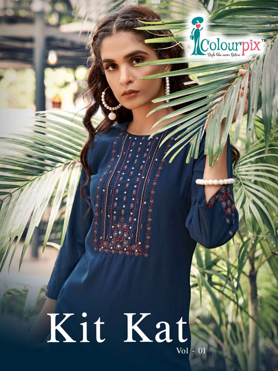 KIT KAT VOL-1 BY COLOURPIX 1001 TO 1006 SERIES DESIGNER STYLISH FANCY COLORFUL BEAUTIFUL PARTY WEAR & ETHNIC WEAR COLLECTION PURE RAYON KURTIS AT WHOLESALE PRICE