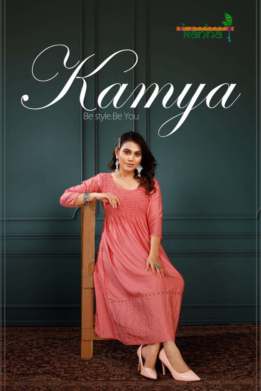 KAMYA BY KANHA 101 TO 108 SERIES DESIGNER STYLISH FANCY COLORFUL BEAUTIFUL PARTY WEAR & ETHNIC WEAR COLLECTION FANCY KURTIS AT WHOLESALE PRICE