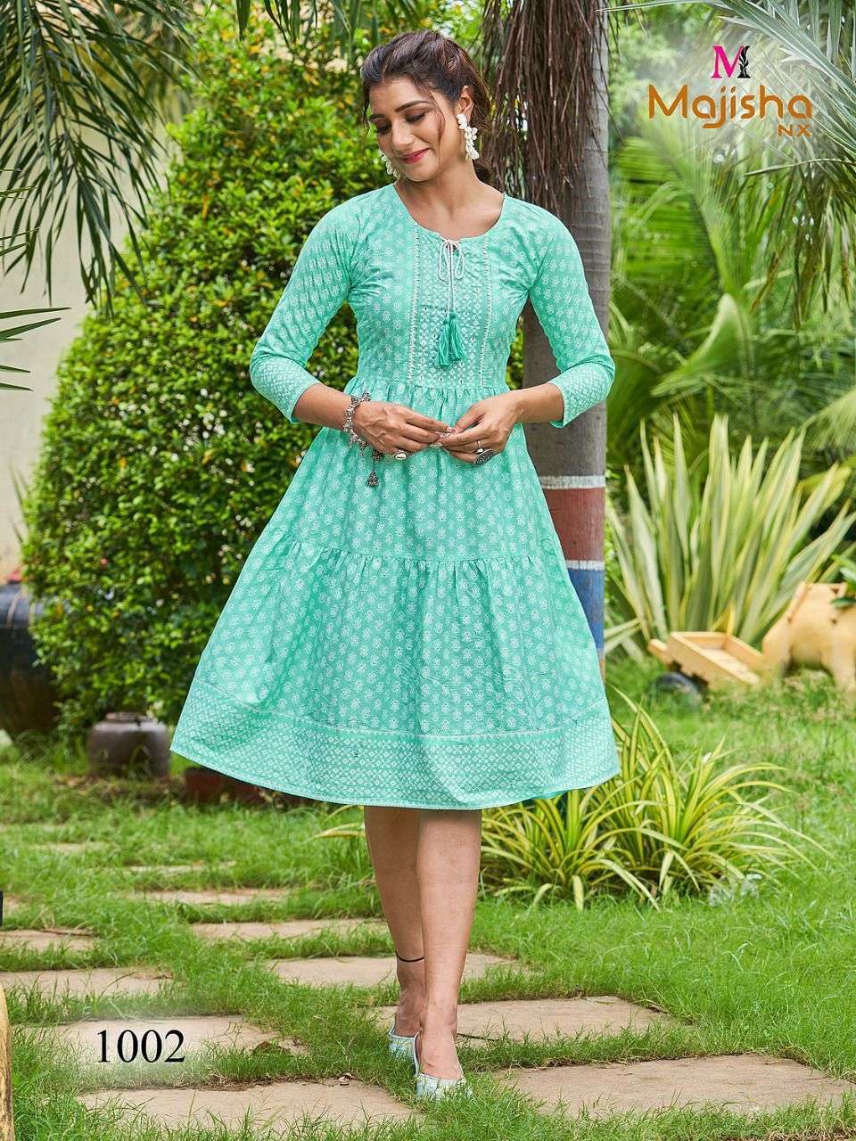 NYKAA VOL-1 BY MAJISHA NX 1001 TO 1005 SERIES DESIGNER STYLISH FANCY COLORFUL BEAUTIFUL PARTY WEAR & ETHNIC WEAR COLLECTION COTTON KURTIS AT WHOLESALE PRICE