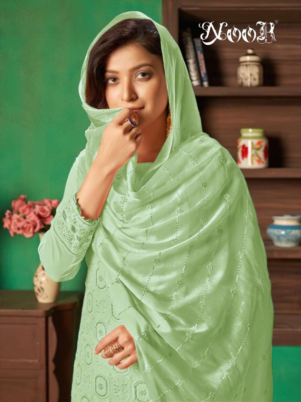 NOOR 114 COLOURS BY NOOR 114-A TO 114-E SERIES PAKISTANI STYLISH BEAUTIFUL COLOURFUL PRINTED & EMBROIDERED PARTY WEAR & OCCASIONAL WEAR GEORGETTE EMBROIDERED DRESSES AT WHOLESALE PRICE