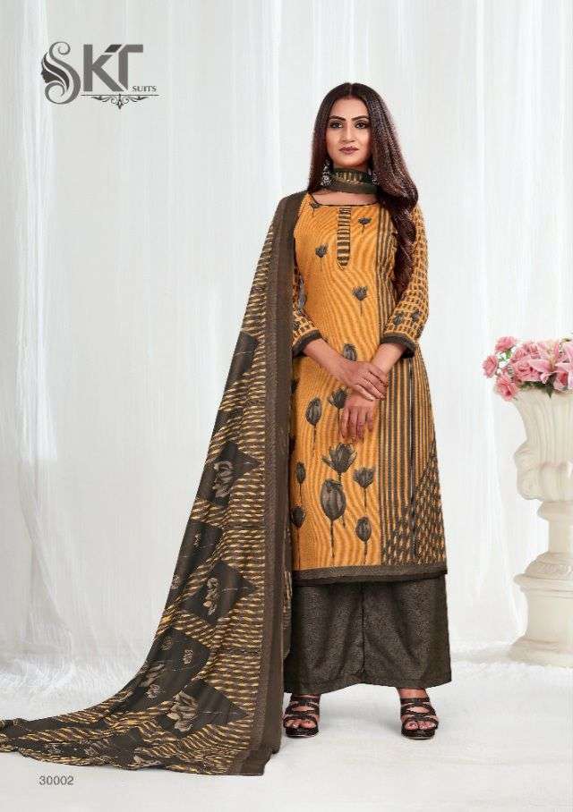 SAANVI BY SKT SUITS 30001 TO 30012 SERIES BEAUTIFUL SUITS COLORFUL STYLISH FANCY CASUAL WEAR & ETHNIC WEAR SOFT COTTON DRESSES AT WHOLESALE PRICE