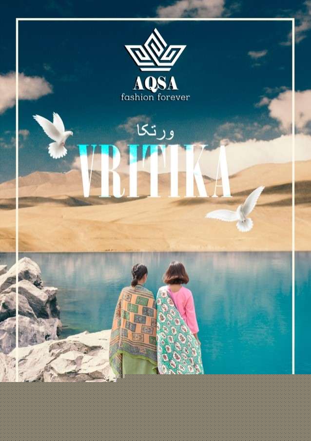 VRITIKA BY AQSA 7001 TO 7006 SERIES BEAUTIFUL SUITS COLORFUL STYLISH FANCY CASUAL WEAR & ETHNIC WEAR CAMBRIC PRINT DRESSES AT WHOLESALE PRICE