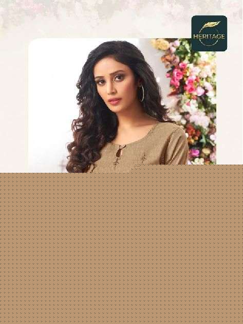 ALINA BY HERITAGE 001 TO 006 SERIES BEAUTIFUL STYLISH FANCY COLORFUL CASUAL WEAR & ETHNIC WEAR RAYON KURTIS WITH BOTTOM AT WHOLESALE PRICE