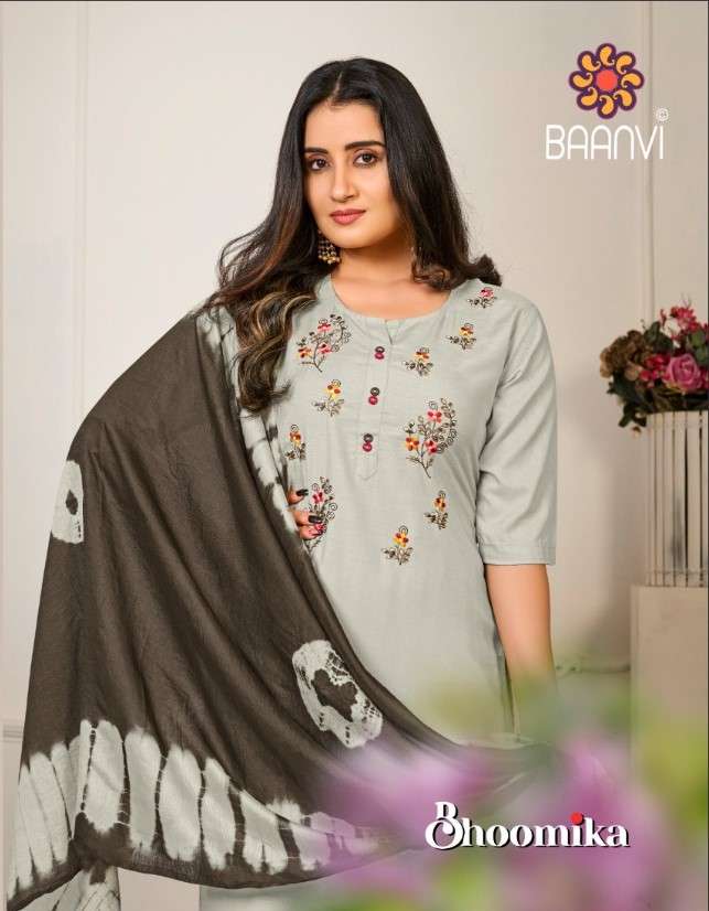 BHOOMIKA BY BAANVI 1001 TO 1004 SERIES BEAUTIFUL SUITS COLORFUL STYLISH FANCY CASUAL WEAR & ETHNIC WEAR FANCY DRESSES AT WHOLESALE PRICE
