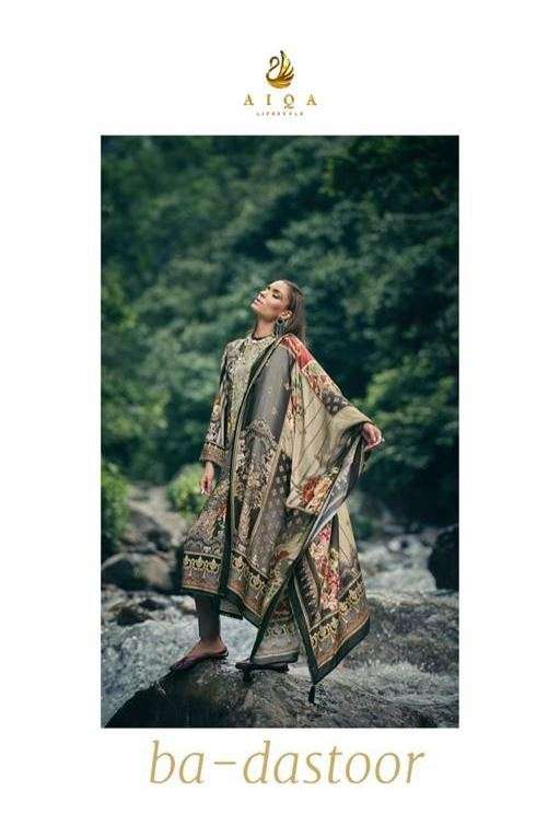 BA-DASTOOR BY AIQA 311 TO 318 SERIES BEAUTIFUL SUITS COLORFUL STYLISH FANCY CASUAL WEAR & ETHNIC WEAR PURE PASHMINA DRESSES AT WHOLESALE PRICE