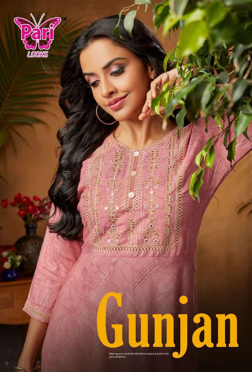 GUNJAN BY PARI 101 TO 108 SERIES DESIGNER STYLISH FANCY COLORFUL BEAUTIFUL PARTY WEAR & ETHNIC WEAR COLLECTION RAYON PRINT KURTIS AT WHOLESALE PRICE