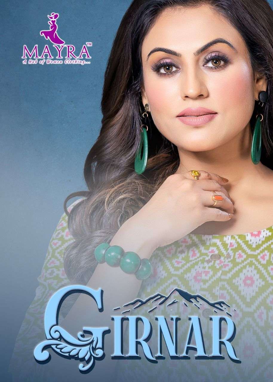 GIRNAR BY MAYRA 80069 TO 80074 SERIES BEAUTIFUL STYLISH FANCY COLORFUL CASUAL WEAR & ETHNIC WEAR RAYON FOIL KURTIS AT WHOLESALE PRICE