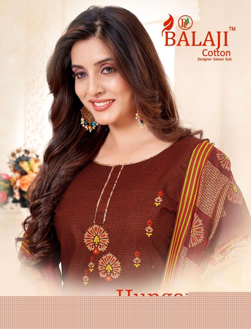 Hungama Vol-14 By Balaji Cotton 1401 To 1412 Series Suits Beautiful Fancy Colorful Stylish Party Wear & Occasional Wear Cotton Dresses At Wholesale Price