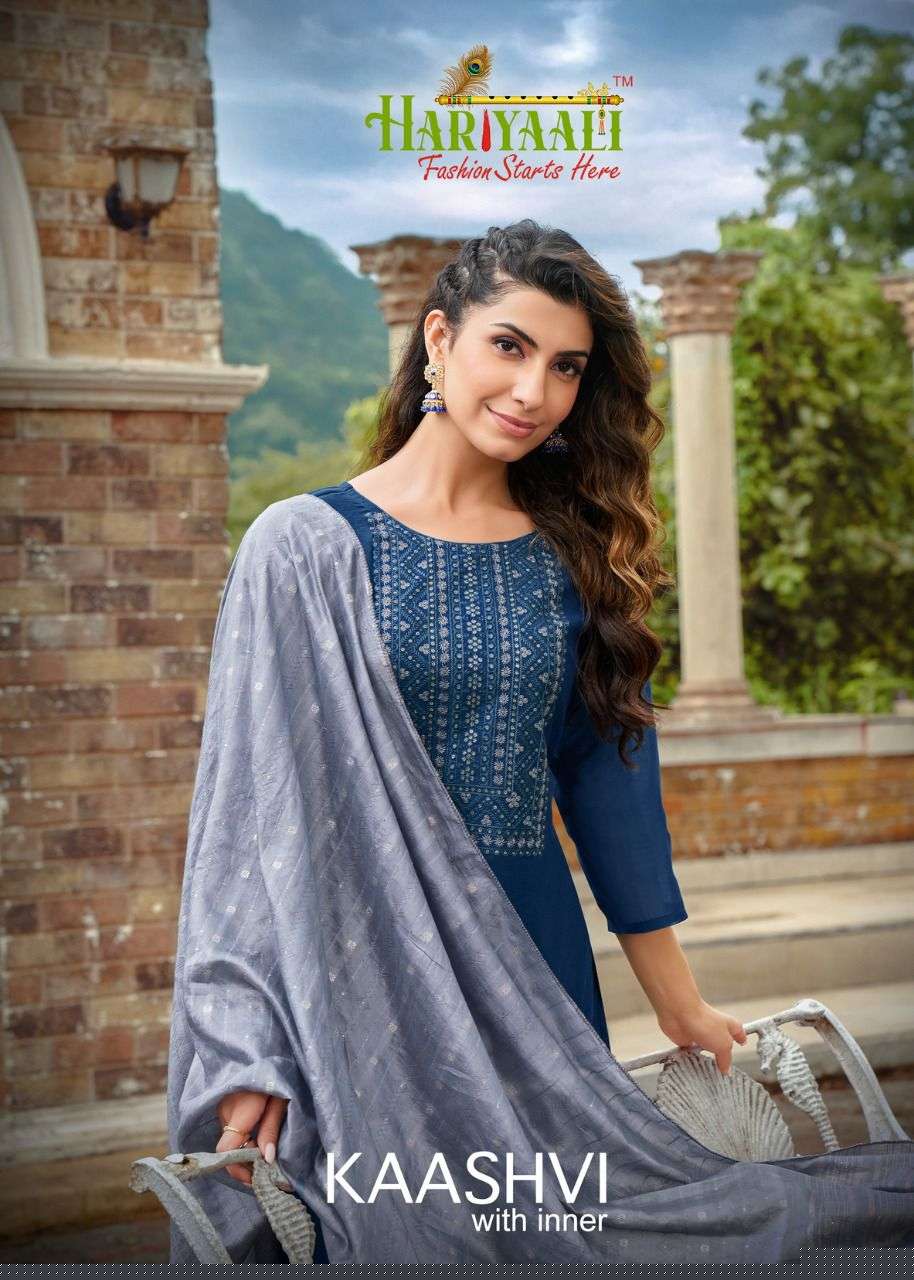 KAASHVI BY HARIYAALI 6003 TO 6010 SERIES SUITS BEAUTIFUL FANCY COLORFUL STYLISH PARTY WEAR & OCCASIONAL WEAR MODAL SILK DRESSES AT WHOLESALE PRICE