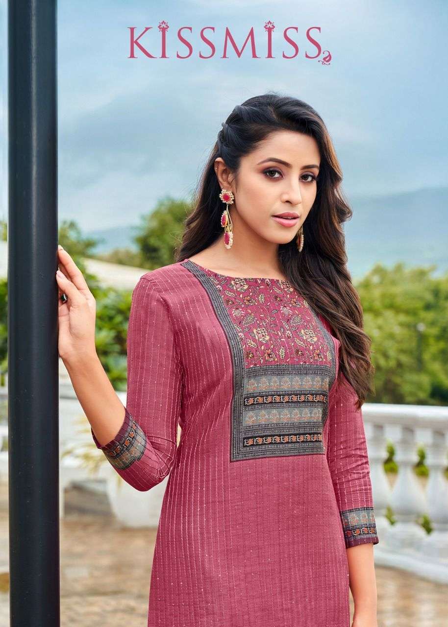 KISSMISS BY ARTIO 47001 TO 47010 SERIES DESIGNER STYLISH FANCY COLORFUL BEAUTIFUL PARTY WEAR & ETHNIC WEAR COLLECTION SLUB SILK KURTIS AT WHOLESALE PRICE