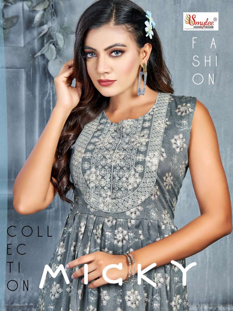 MICKY BY SMYLEE 01 TO 08 SERIES BEAUTIFUL STYLISH FANCY COLORFUL CASUAL WEAR & ETHNIC WEAR RAYON TOPS AT WHOLESALE PRICE
