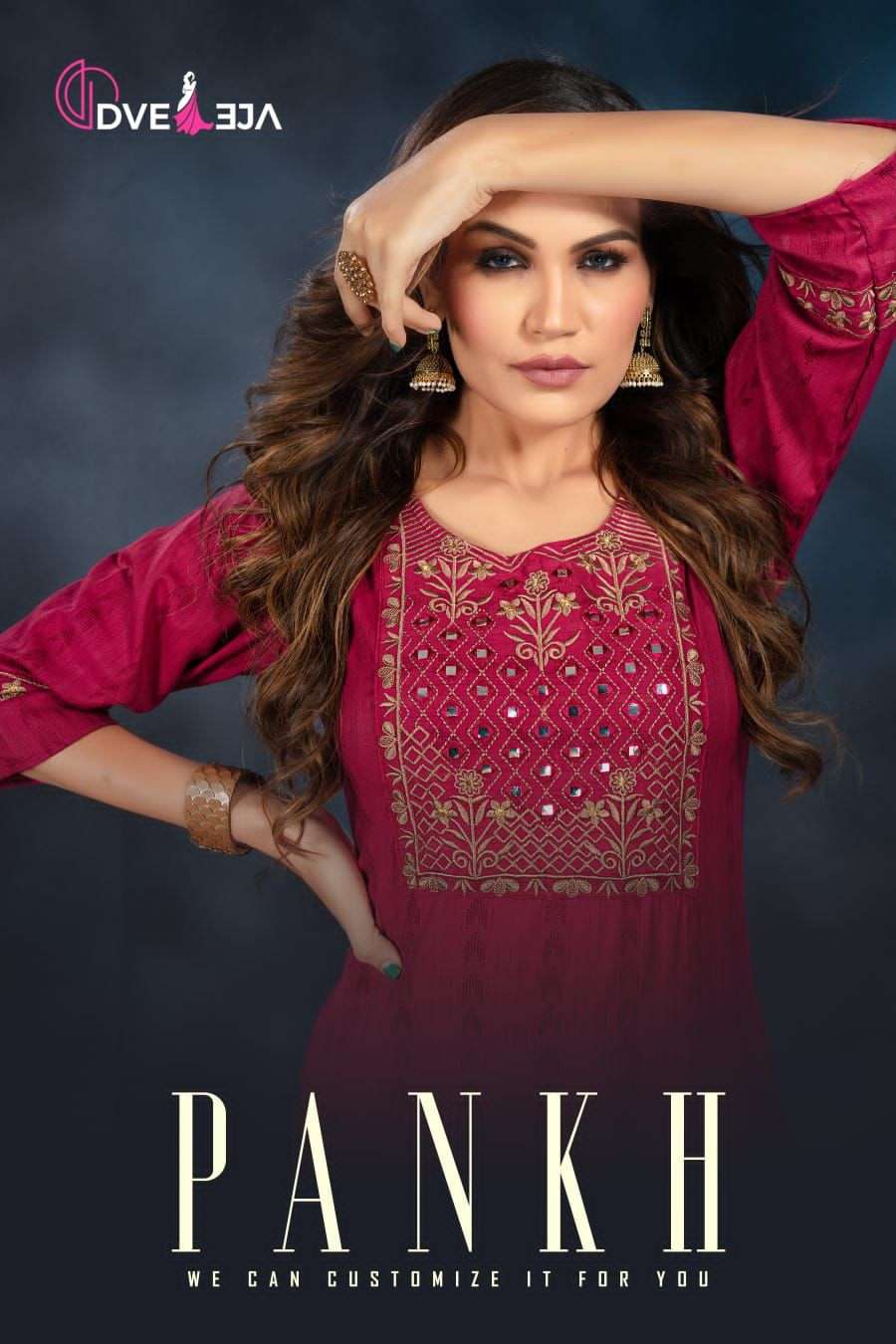 PANKH BY DVEEJA 101 TO 106 SERIES DESIGNER STYLISH FANCY COLORFUL BEAUTIFUL PARTY WEAR & ETHNIC WEAR COLLECTION RAYON EMBROIDERED KURTIS AT WHOLESALE PRICE