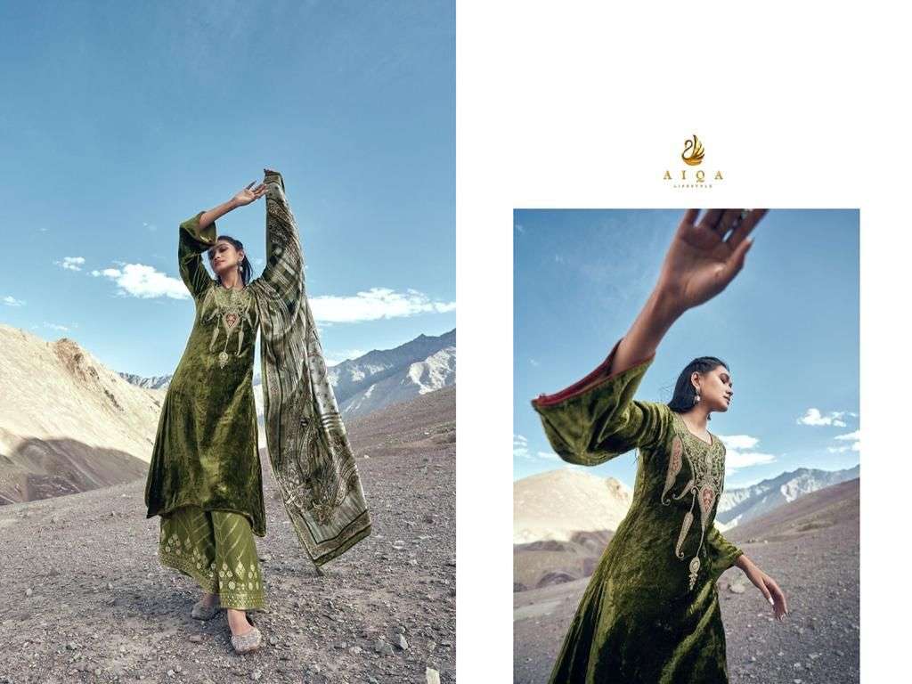 RUHANYAT BY AIQA 256 TO 263 SERIES SUITS BEAUTIFUL FANCY COLORFUL STYLISH PARTY WEAR & OCCASIONAL WEAR VELVET EMBROIDERY DRESSES AT WHOLESALE PRICE