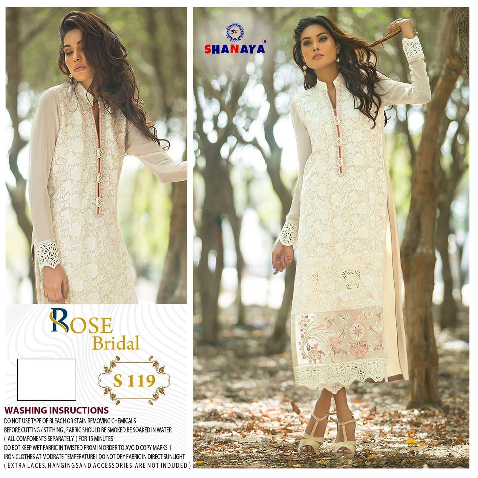 Shanaya Hit Design S-119 By Shanaya Fashion Pakistani Suits Beautiful Fancy Colorful Stylish Party Wear & Occasional Wear Faux Georgette With Embroidery Dresses At Wholesale Price