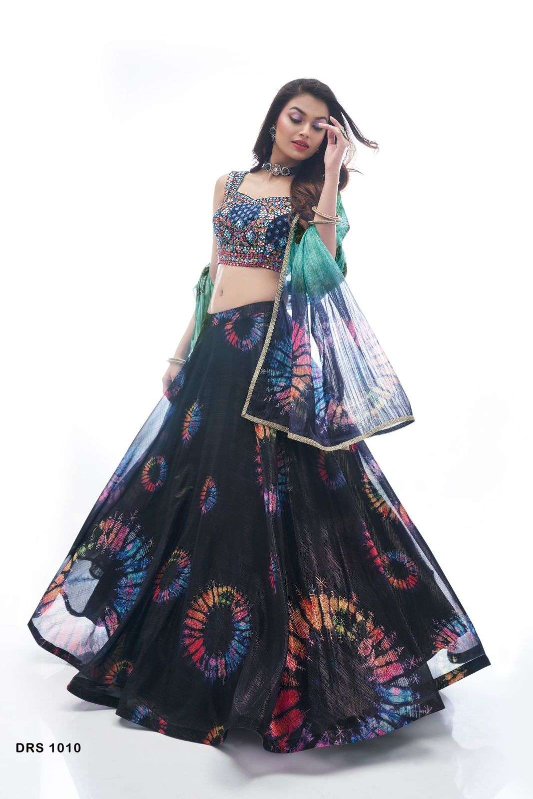 SHUBHRA BY DRESSTIVE BRIDAL WEAR COLLECTION BEAUTIFUL STYLISH COLORFUL FANCY PARTY WEAR & OCCASIONAL WEAR CHINNON/CHIFFON/JACQUARD/GEORGETTE LEHENGAS AT WHOLESALE PRICE