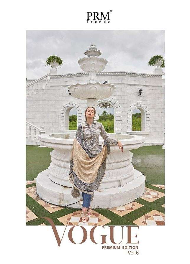 VOGUE VOL-6 BY PRM TRENDZ 3534 TO 3543 SERIES BEAUTIFUL SUITS COLORFUL STYLISH FANCY CASUAL WEAR & ETHNIC WEAR PURE PASHMINA PRINT DRESSES AT WHOLESALE PRICE